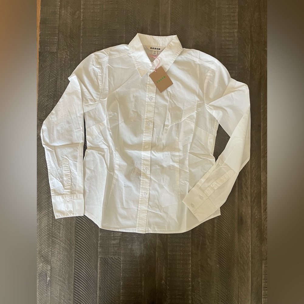 - Boden Saskia Stretch Cotton Shirt